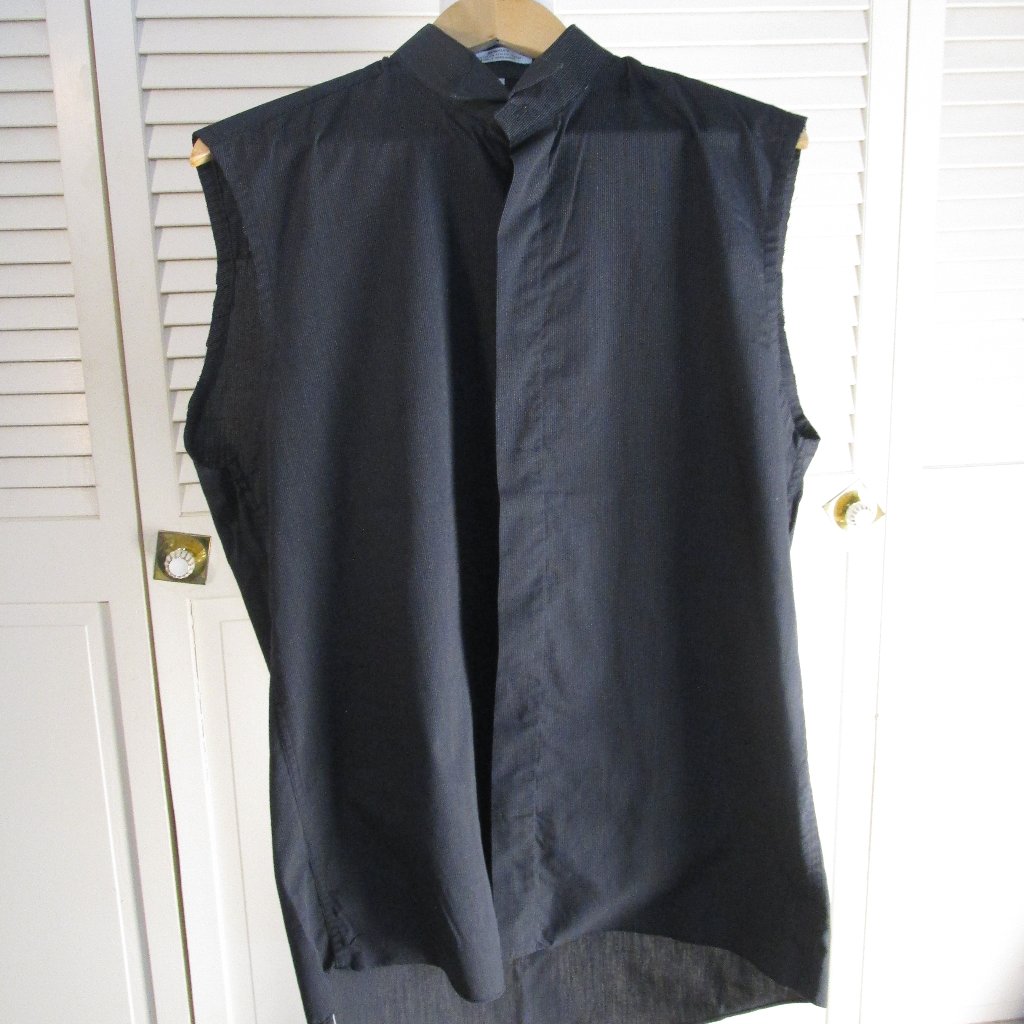 Van Heusen Dress Shirt Cut-Off Sleeves - Size 15-1/2 - 34/35